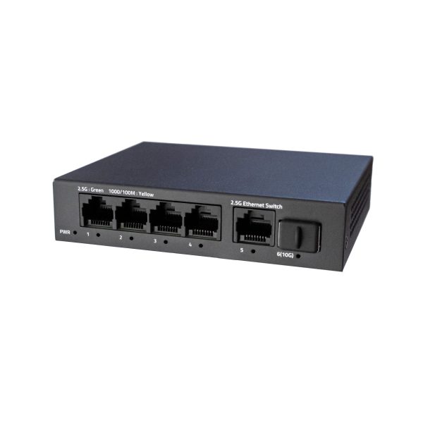 PNET-5E1F | Switch 5x 2.5G + 1x 10G SFP Uplink