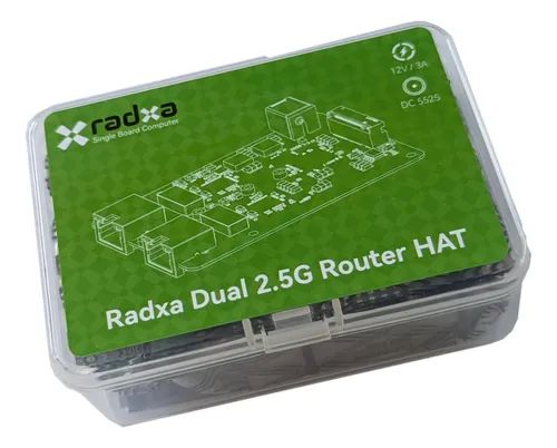 Hat Raspberry Pi 5 - M.2 NVMe + 2x 2.5G Ethernet - Radxa