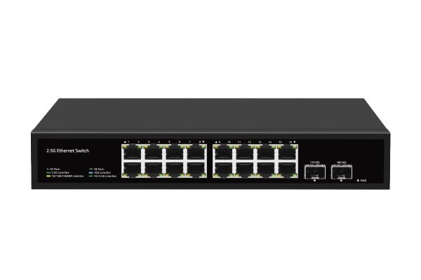 PNET-16E2F | Switch 16x 2.5G + 2x 10G SFP+ Pulse Networks