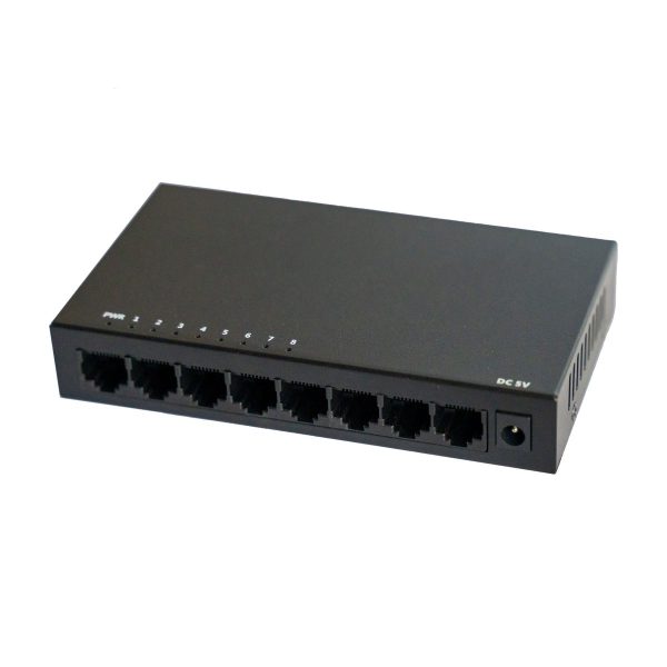 PNET-8ETM | Switch Gigabit 8x Metálico - Pulse Networks