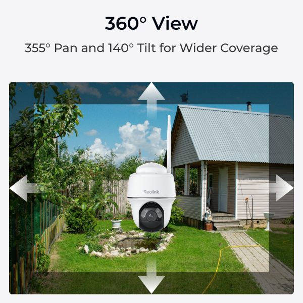Reolink Cámara Solar WiFi Exterior Argus Eco 2K Kit