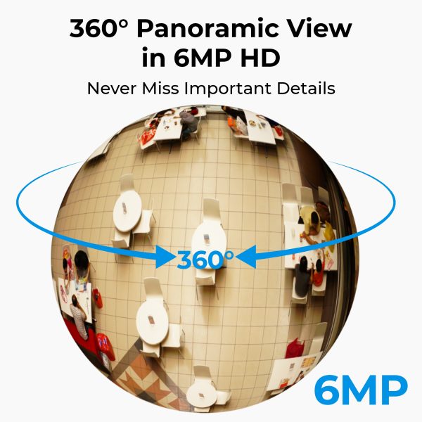 Cámara Reolink PoE 360° Ojo de Pez 2K+ 6MP