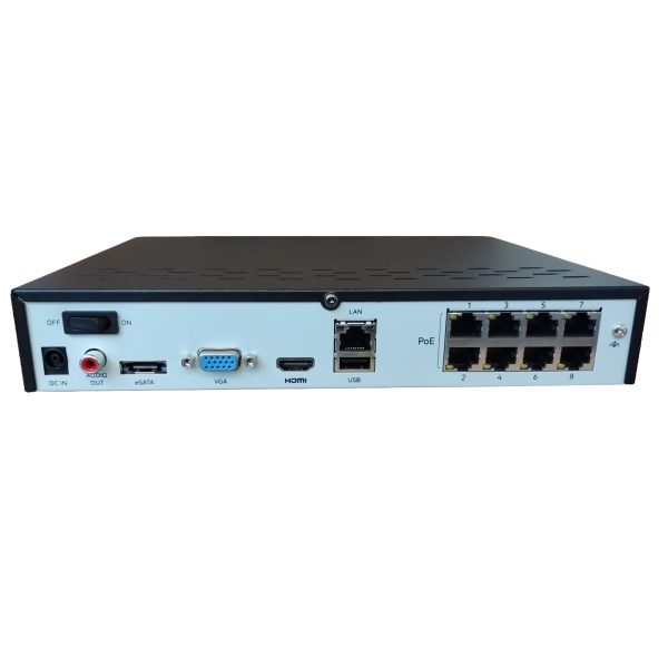 NVR Reolink 8 Canales 2TB PoE para Cámaras de Seguridad