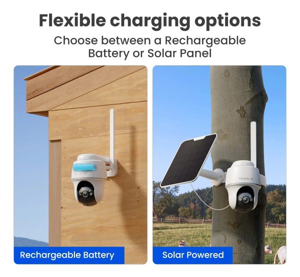 Cámara Reolink Go PT Plus 5MP 4G | Batería + Panel Solar, 360°